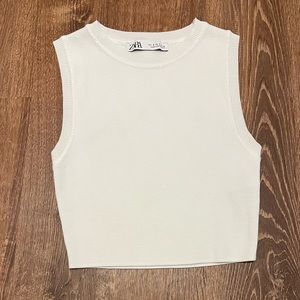 zara cropped tank
